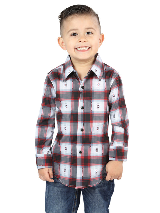 El General Black/Red Casual Long-Sleeve Shirt 44735