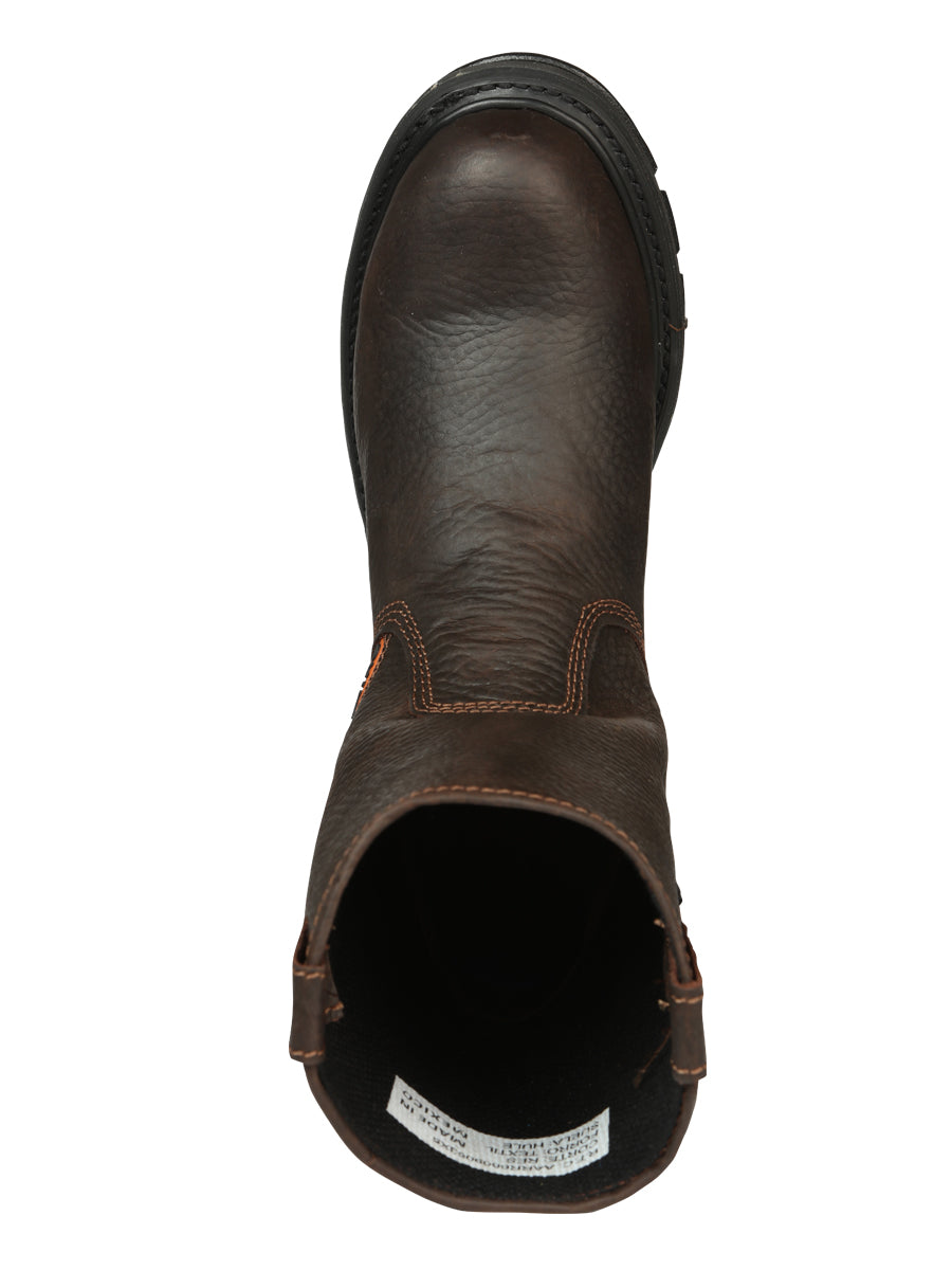 Buffalo & Bull Men’s Work Boots with Toe Cap Bovine Leather - Rino  Moka 45260
